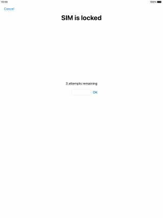 If your SIM is locked, key in your PIN and press OK.