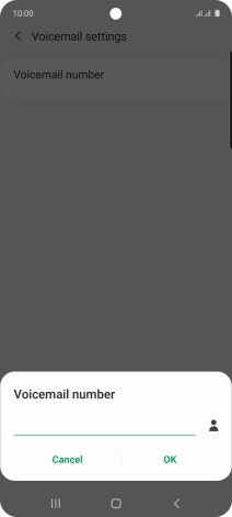 Key in +61414121121 and press OK.