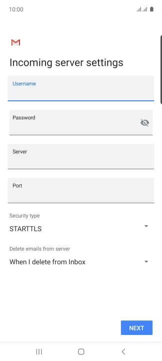 Press the field below 