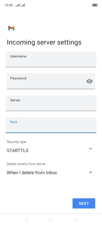Press the drop down list below 