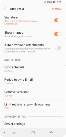 Press Sync schedule.