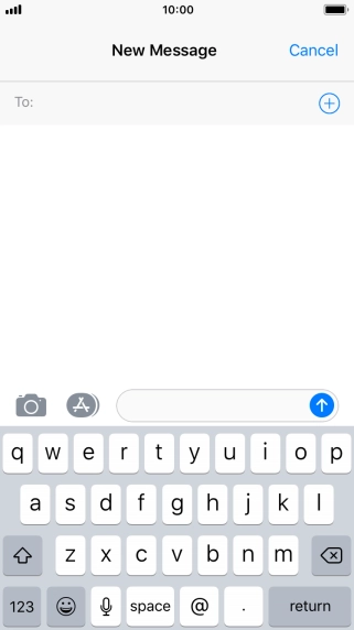 Press To: and key in the first letters of the recipient's name.