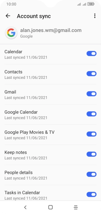 Press the Home key to return to the home screen.