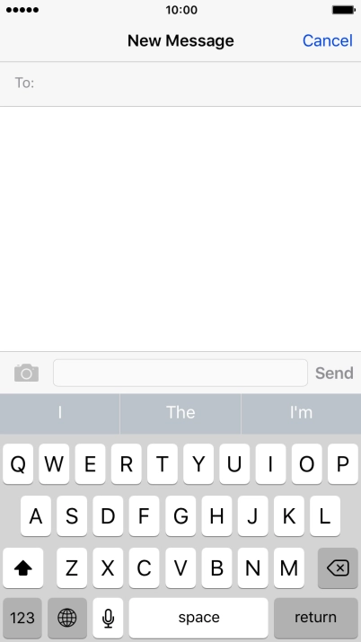 Press To and key in the first letters of the recipient's name.