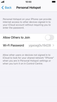 Press Wi-Fi Password and key in the required password.