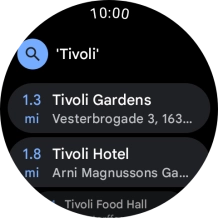 Press the required destination. Press the required destination.