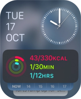 Press and hold anywhere on the screen.