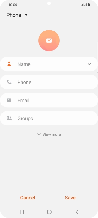 Press the address book drop down list.