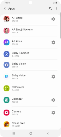 Press the required app.