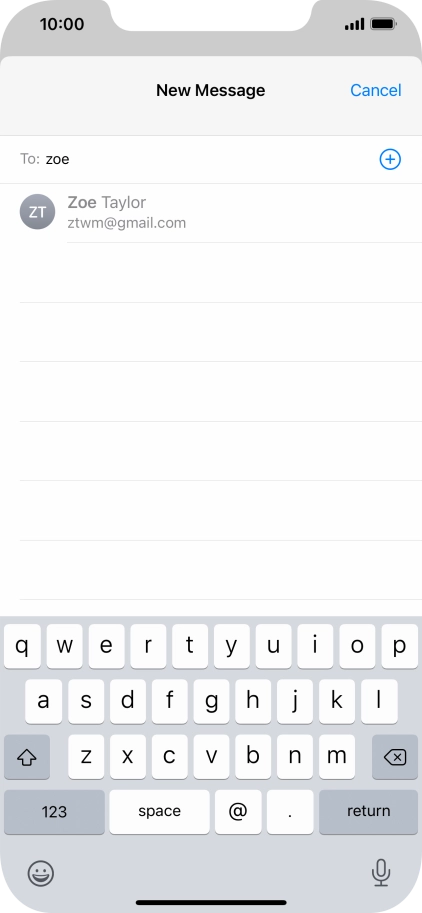 Press the required contact.
