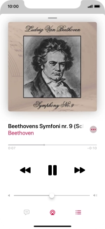 Press arrow right to go to the next audio file.