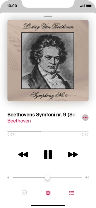 Press arrow right to go to the next audio file.