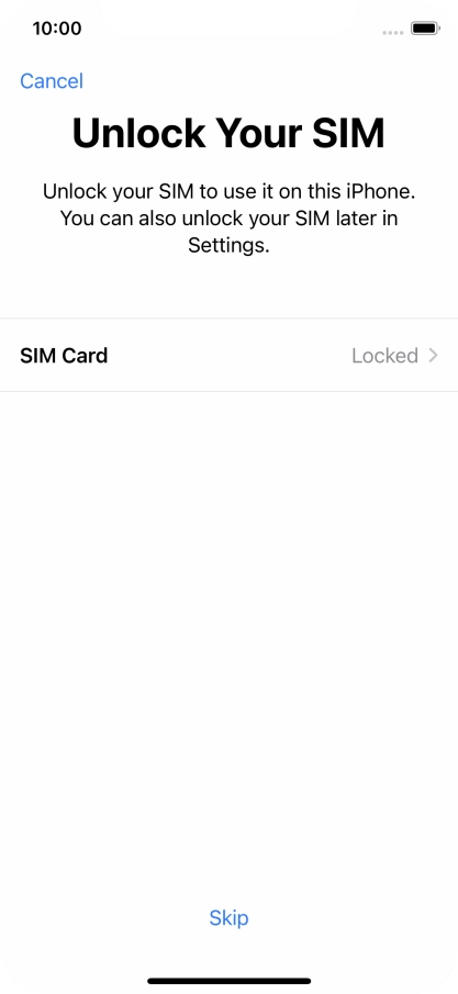 Press SIM Card.