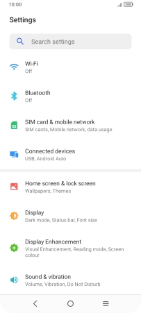 Press Sound & vibration.