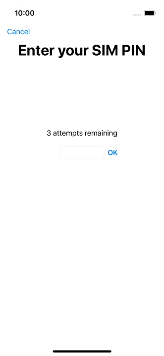 If your SIM is locked, key in your PIN and press OK.