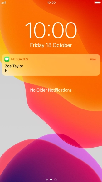 Press the required notification and follow the instructions on the screen to use the selected function.