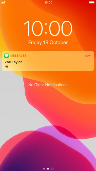 Press the required notification and follow the instructions on the screen to use the selected function.