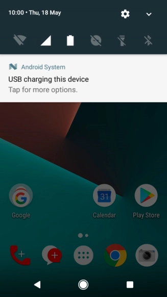 Press the connection icon.