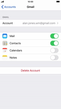 Press the Home key to return to the home screen.