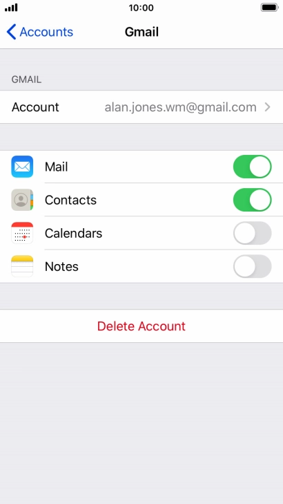 Press the Home key to return to the home screen.