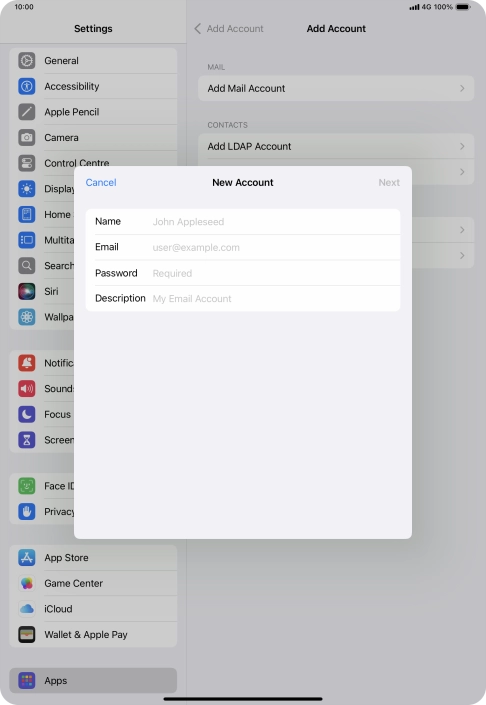 Press Name and key in the required sender name.