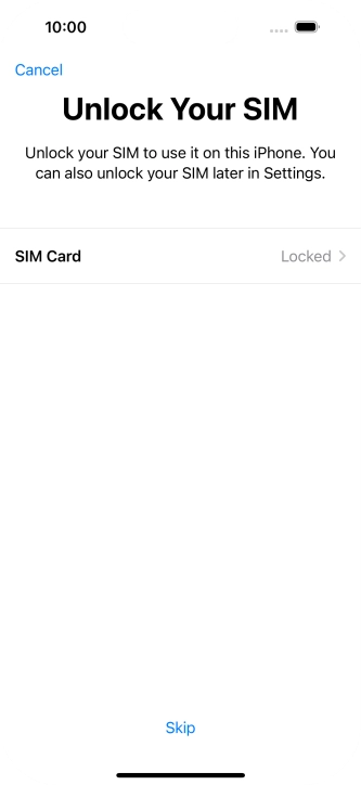 Press SIM Card.