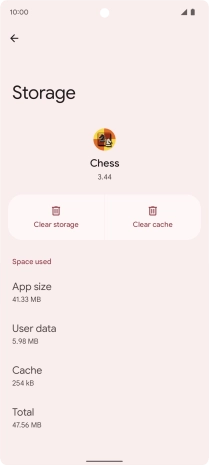 Press Clear cache.