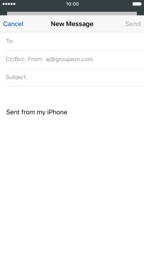 Press To and key in the first letters of the recipient's name.