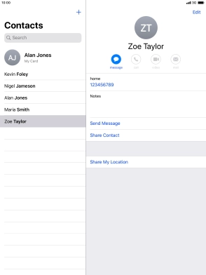Press the Home key to return to the home screen.