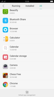 Press the required app.