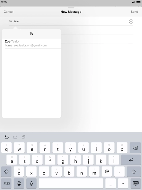 Press the required contact. Press the required contact.