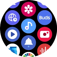 Press the music player icon.