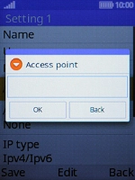 Key in live.vodafone.com and press the Left selection key.
