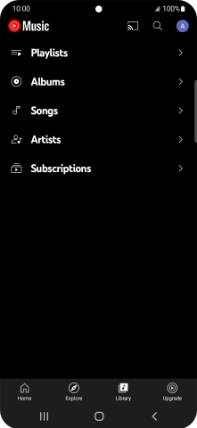 Press the required category and go to the required audio file.