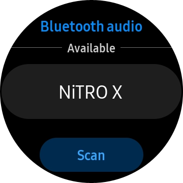 Press the required Bluetooth headset.