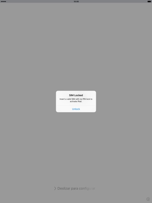 If your SIM is locked, press Unlock. If your SIM is locked, press Unlock.