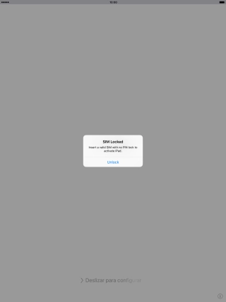 If your SIM is locked, press Unlock. If your SIM is locked, press Unlock.