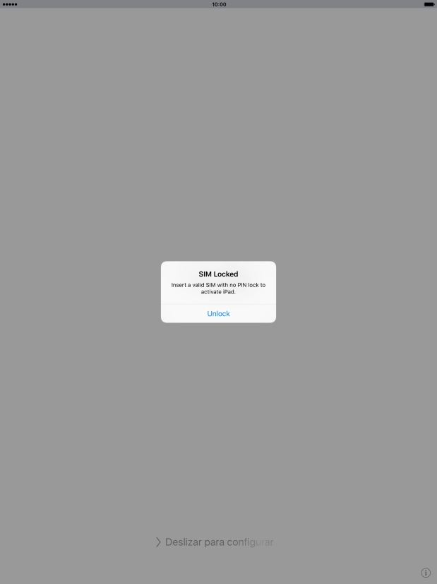 If your SIM is locked, press Unlock. If your SIM is locked, press Unlock.