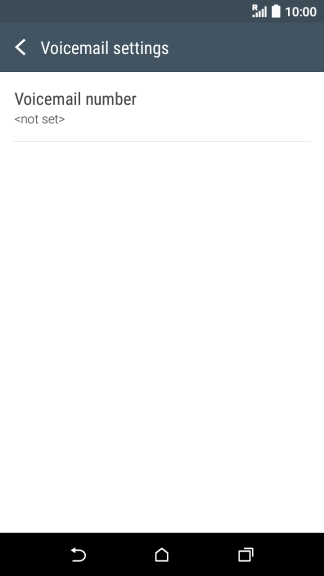 Press Voicemail number.