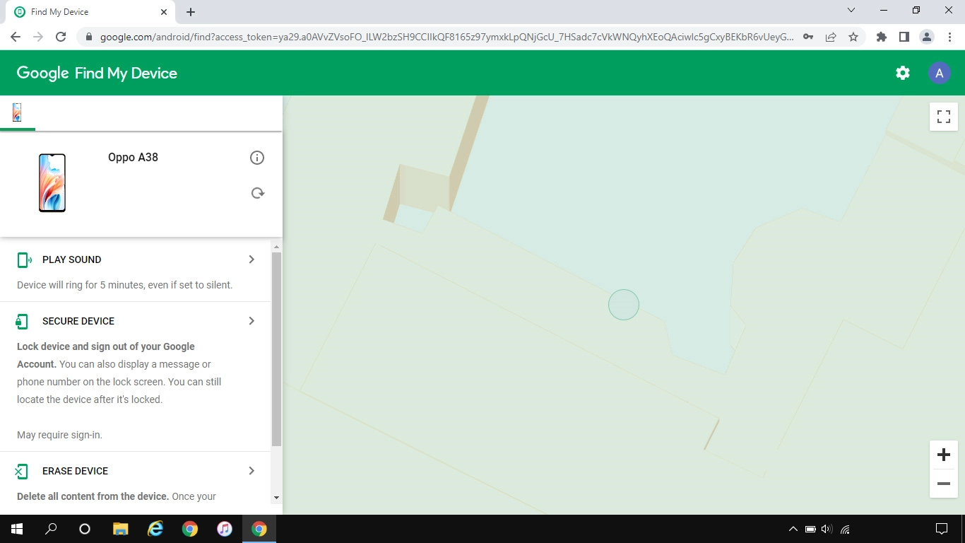 Click the required device.