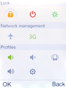Select the power off icon. Select the power off icon.