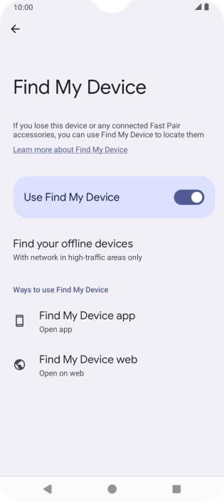 Press the Home key to return to the home screen.