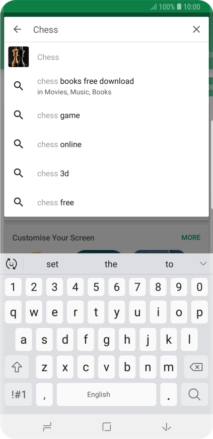 Key in the name or subject of the required app and press the search icon. Key in the name or subject of the required app and press the search icon.