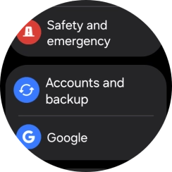 Press Safety and emergency.