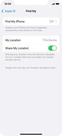 Press Find My iPhone.