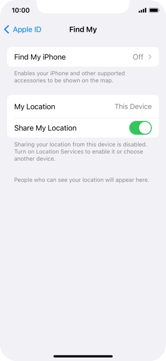 Press Find My iPhone.