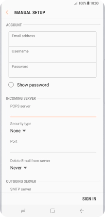 Press the drop down list below 