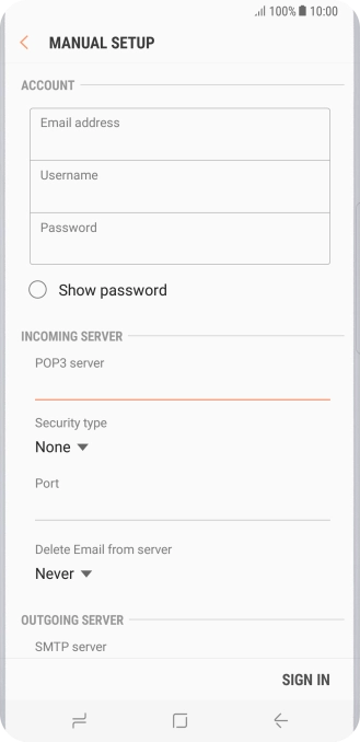 Press the drop down list below 