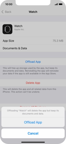 Press Offload App.