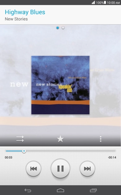 Press arrow right to go to the next audio file.